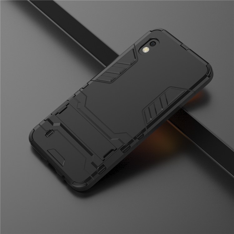 Estuche Híbrido Cool Guard PC + TPU Con Pie De Apoyo Para Samsung Galaxy A10 - Negro-6