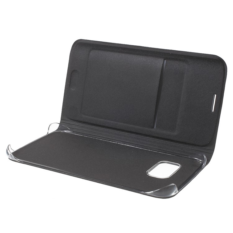 Litchi Кожаный Чехол Для Кожи Для Галактики Samsung S6 Край G925 - Черный-5
