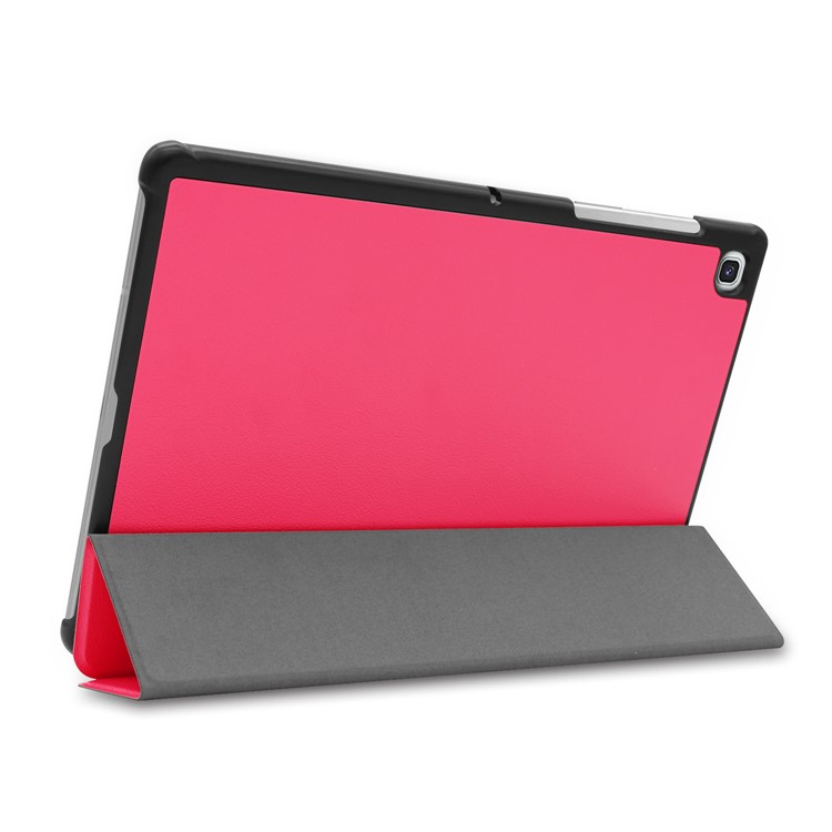 Tri-fold Stand Leather Case for Samsung Galaxy Tab S5e SM-T720 - Rose-5