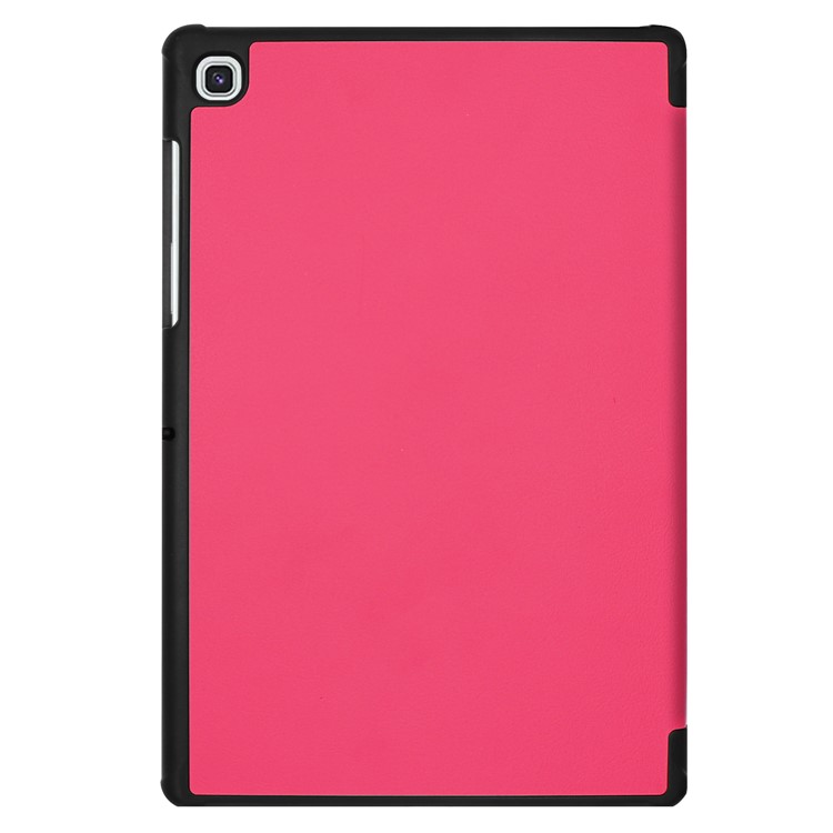 Tri-fold Stand Leather Case for Samsung Galaxy Tab S5e SM-T720 - Rose-8