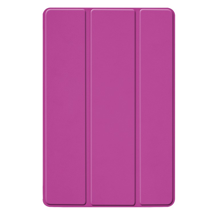 Tri-fold Stand Leather Case for Samsung Galaxy Tab S5e SM-T720 - Purple-7