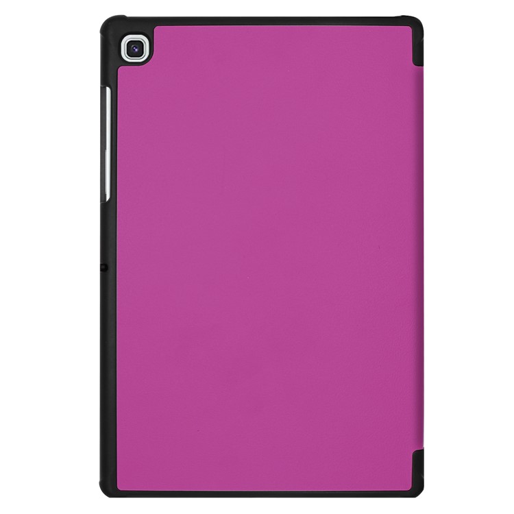 Tri-fold Stand Leather Case for Samsung Galaxy Tab S5e SM-T720 - Purple-8