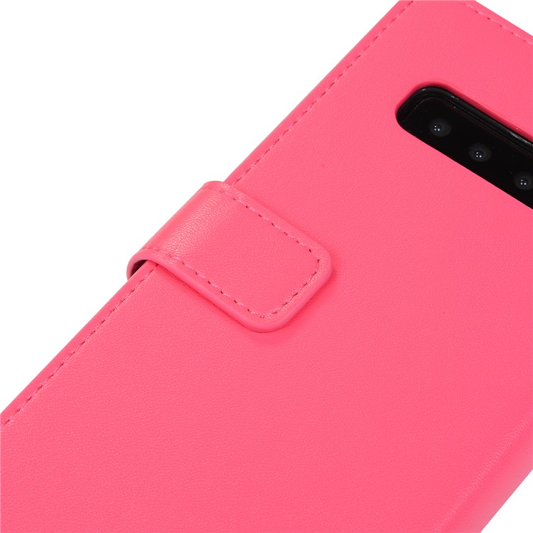 Wallet Zippered Genuine Leather Protector Case for Samsung Galaxy S10 Plus - Rose-7