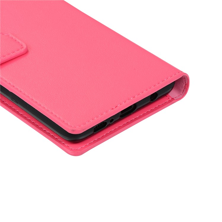 Wallet Zippered Genuine Leather Protector Case for Samsung Galaxy S10 Plus - Rose-8