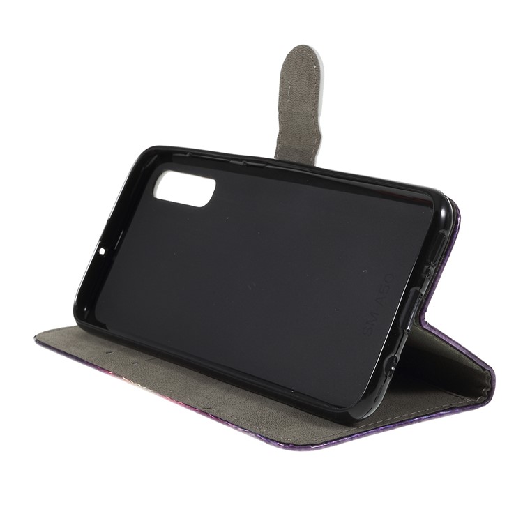 Etui En Cuir Pour Portefeuille Avec Motif De Découpage Au Laser Pour Samsung Galaxy A50 - Cerf-2