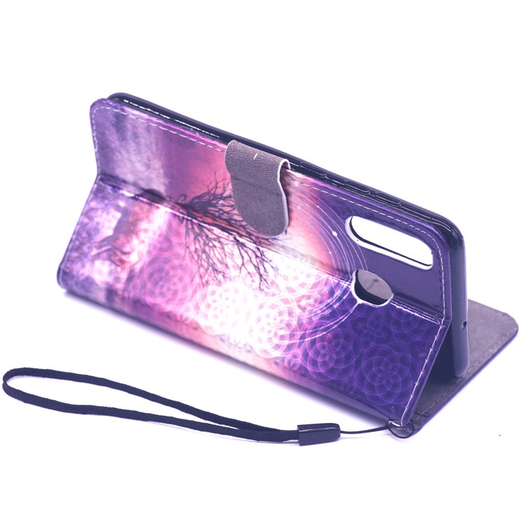Etui En Cuir Pour Portefeuille Avec Motif De Découpage Au Laser Pour Samsung Galaxy A50 - Cerf-8