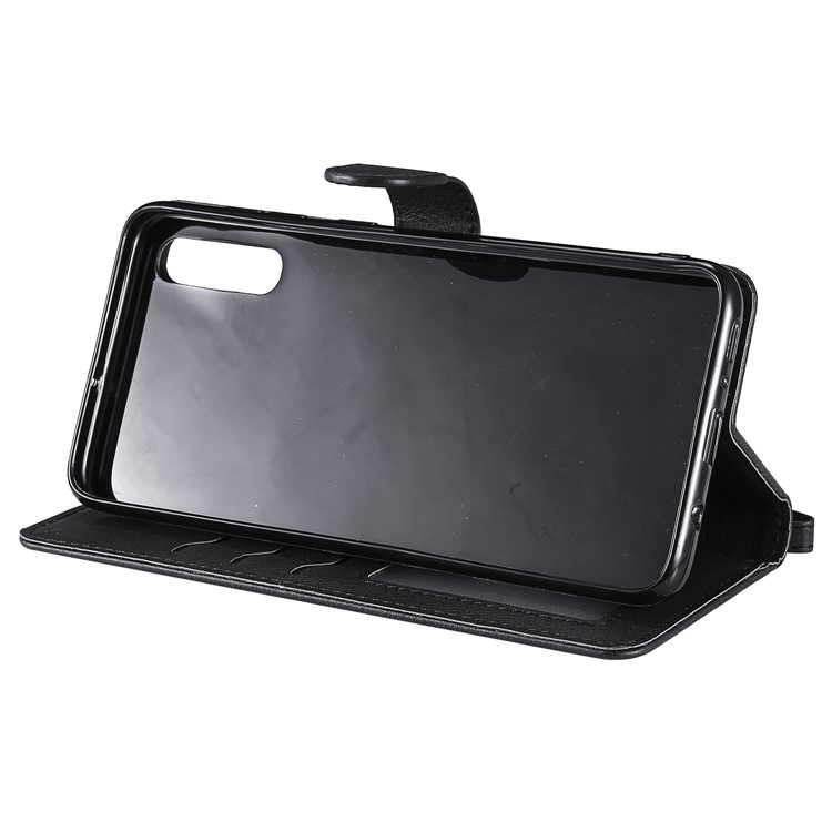 Magnetic Detachable 2-in-1 Wallet Leather Stand Case for Samsung Galaxy A70 - Black-5