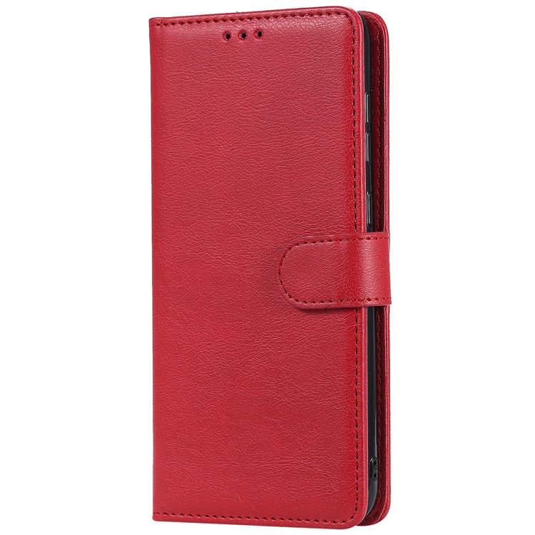 Magnetic Detachable 2-in-1 Wallet Leather Stand Case for Samsung Galaxy A70 - Red-2
