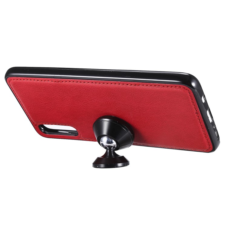Magnetic Detachable 2-in-1 Wallet Leather Stand Case for Samsung Galaxy A70 - Red-4