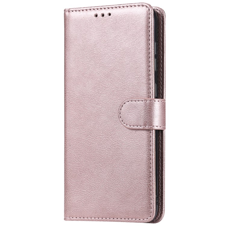 Magnetic Detachable 2-in-1 Wallet Leather Stand Case for Samsung Galaxy A70 - Rose Gold-2