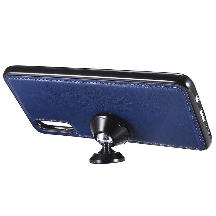 Magnetic Detachable 2-in-1 Wallet Leather Stand Case for Samsung Galaxy A70 - Blue-4
