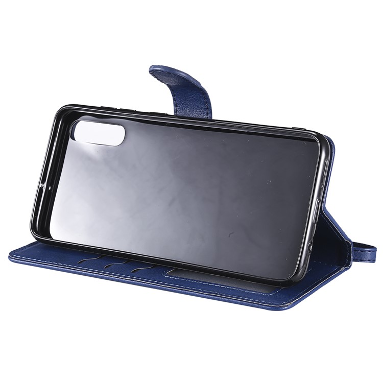 Magnetic Detachable 2-in-1 Wallet Leather Stand Case for Samsung Galaxy A70 - Blue-5