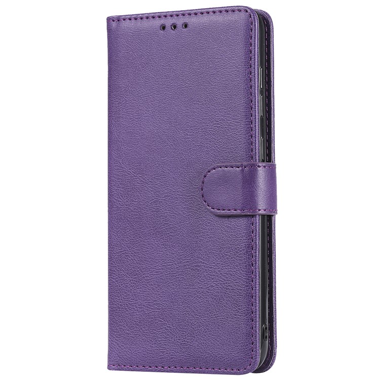 Magnetic Detachable 2-in-1 Wallet Leather Stand Case for Samsung Galaxy A70 - Purple-2