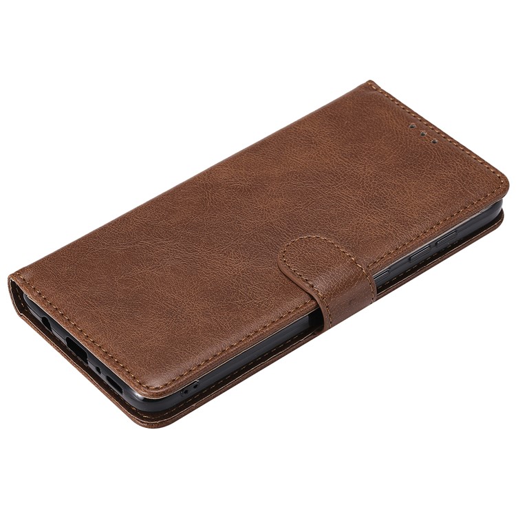 Caixa Destacável Magnética Do Suporte Do Couro Da Carteira 2 In-1 Para A Galáxia A70 De Samsung - Castanho-8