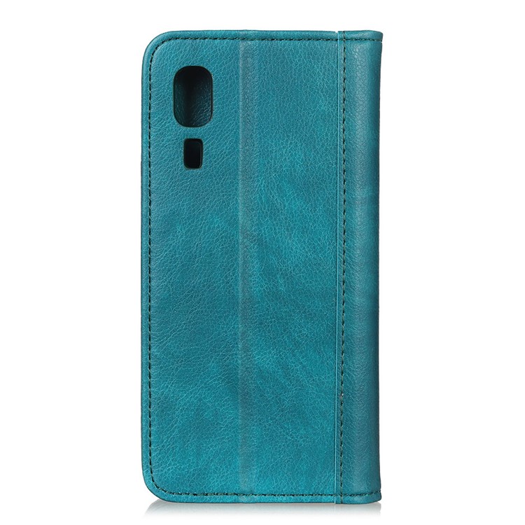 Auto-absorbed Litchi Texture Split Leather Cell Phone Case for Samsung Galaxy A2 Core - Green-8