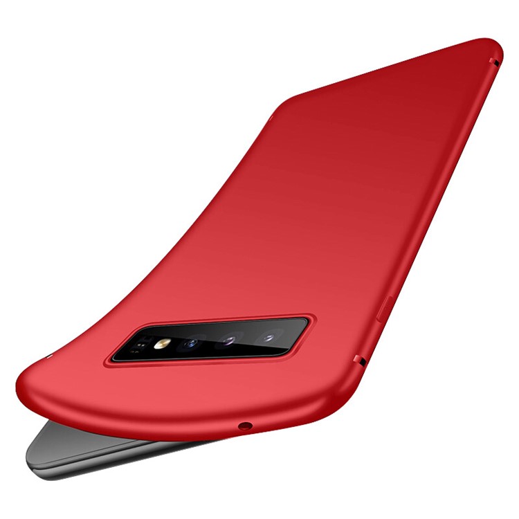 NXE Soft Series Ultra-thin Matte TPU Mobile Cover for Samsung Galaxy S10 - Red-3