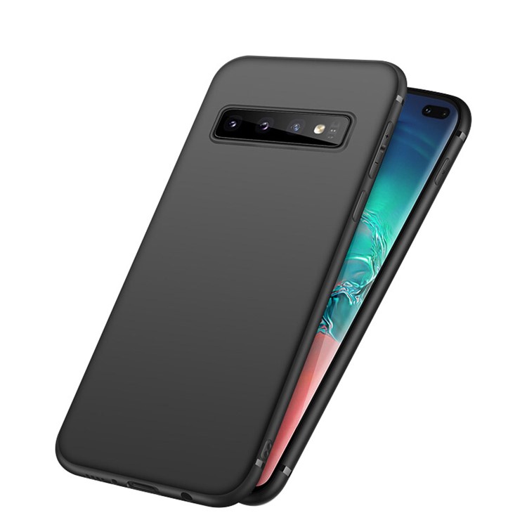 NXE Soft Series Ultra-thin Matte TPU Phone Cover for Samsung Galaxy S10 Plus - Black-1