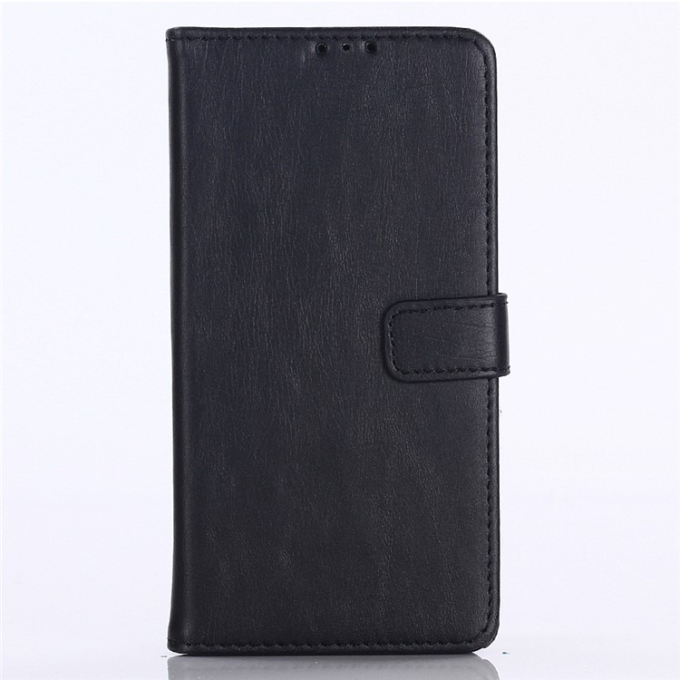 Crazy Horse Leather Wallet Protection Cover for Samsung Galaxy M30 / A40s - Black-2