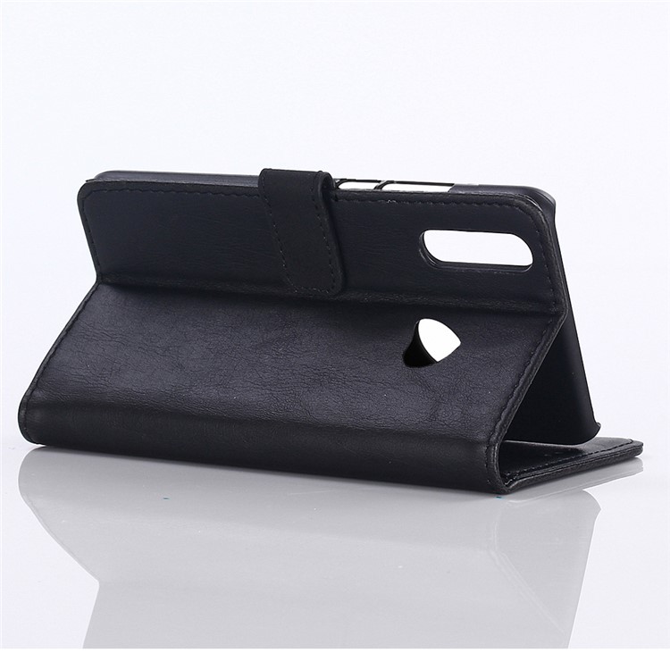 Crazy Horse Leather Wallet Protection Cover for Samsung Galaxy M30 / A40s - Black-6
