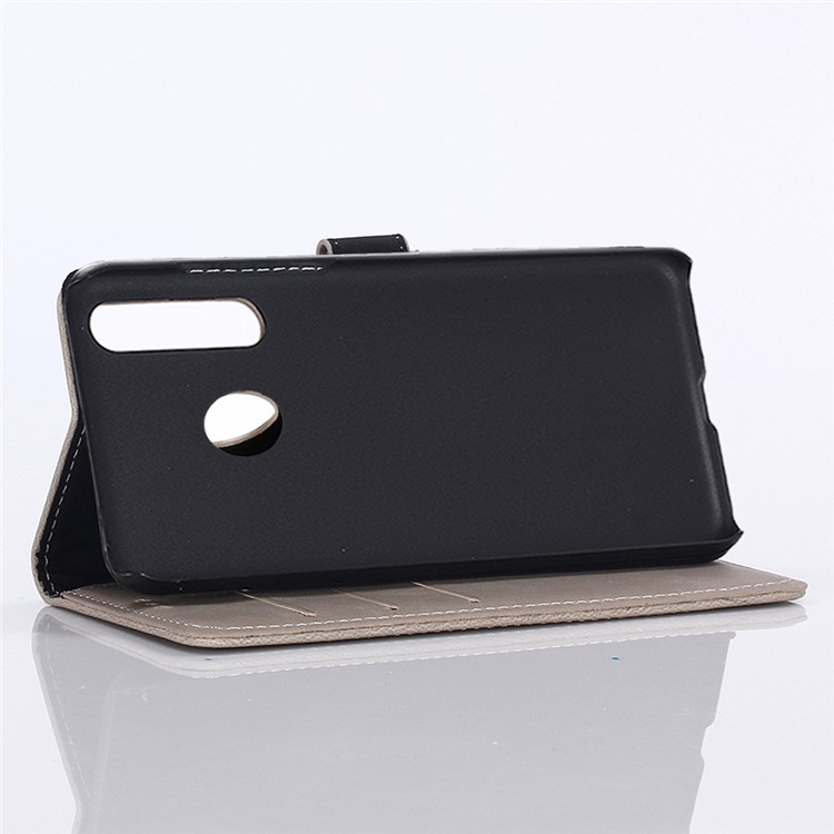 Crazy Horse Leather Wallet Protection Cover for Samsung Galaxy M30 / A40s - Grey-4