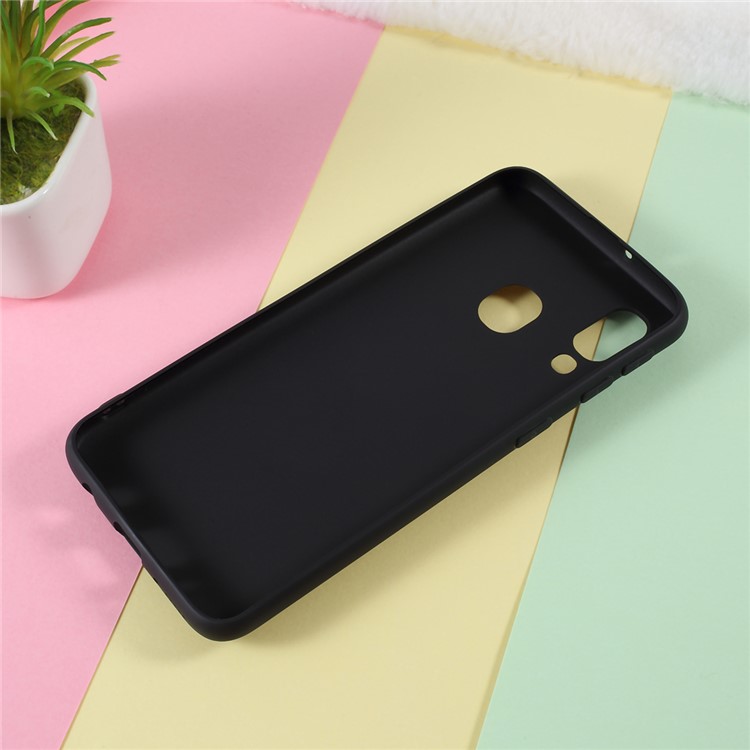 3D Bubble Tea Pattern Soft TPU Phone Cover for Samsung Galaxy M20 - Black-3