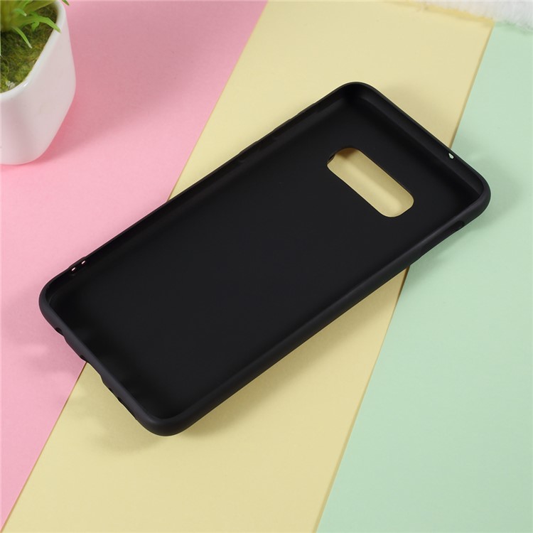 3D Bubble Tea Pattern TPU Shell Case for Samsung Galaxy S10e - Black-6