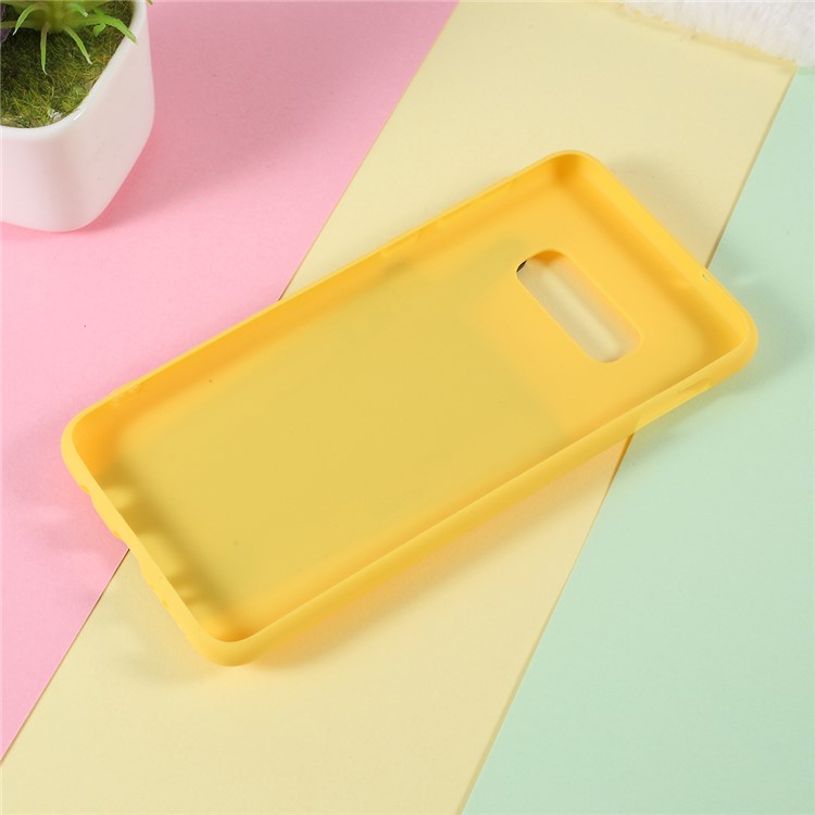 3D Bubble Tea Pattern TPU Shell Case for Samsung Galaxy S10e - Yellow-4