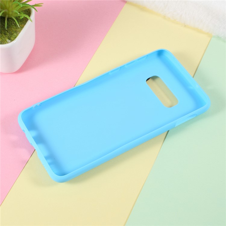 3D Bubble Tea Muster TPU Hülle Für Samsung Galaxy S10E - Baby Blau-4