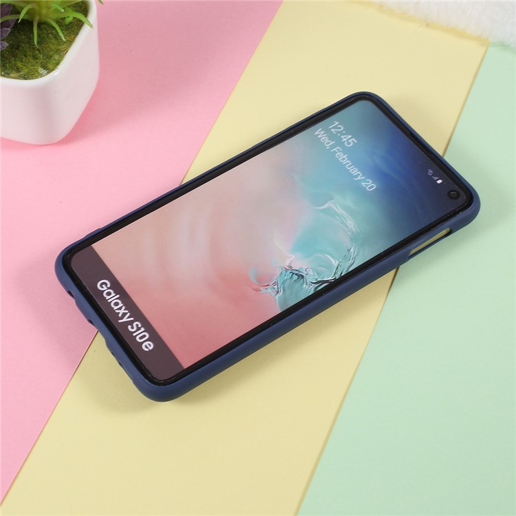 3D Bubble Tea Pattern TPU Shell Case for Samsung Galaxy S10e - Dark Blue-3