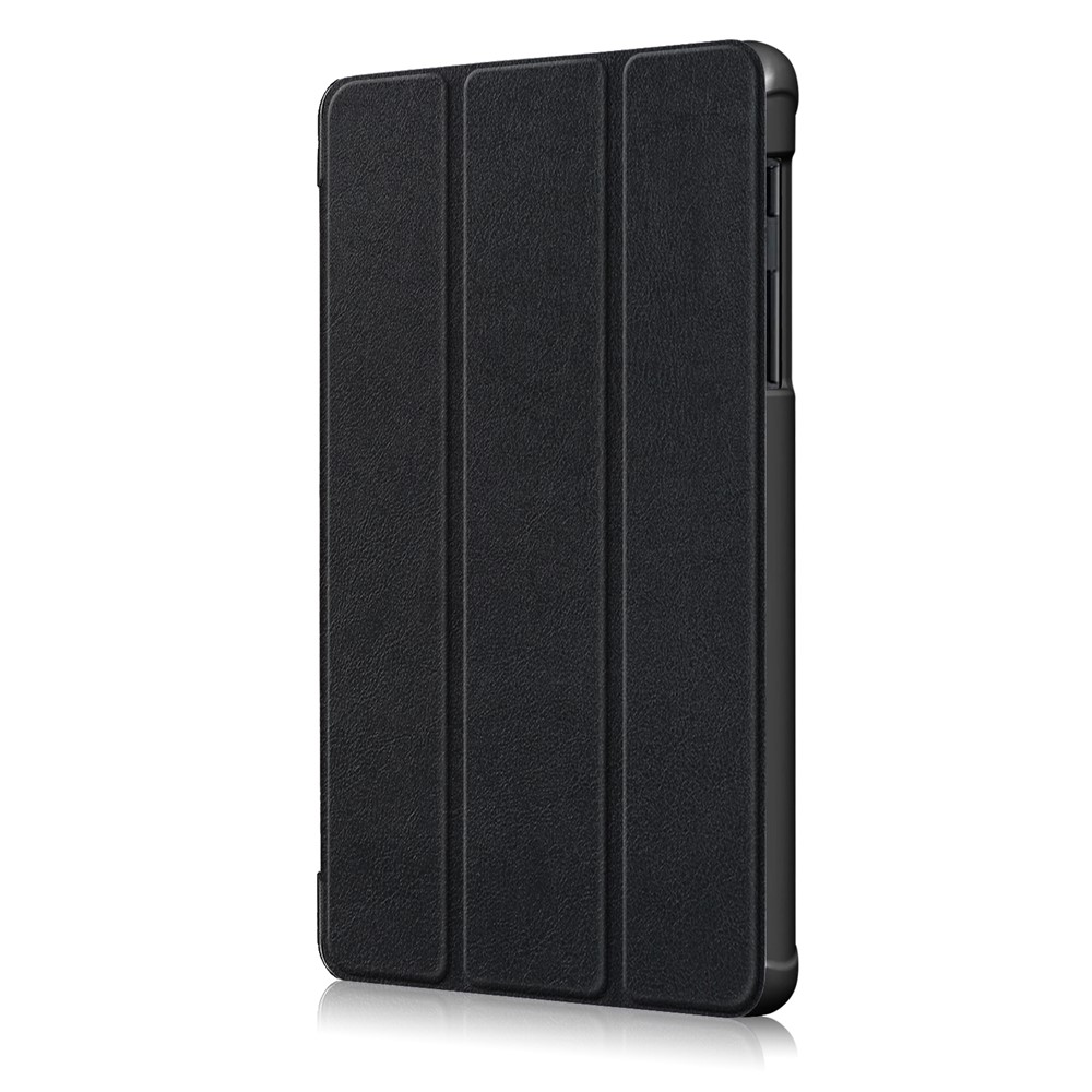 PU Cadre de Protection en Cuir Avec un Support Tripolaire Pour Samsung Galaxy Tab A 8.0 (2019) Avec S Pen P200 P205 - le Noir-4