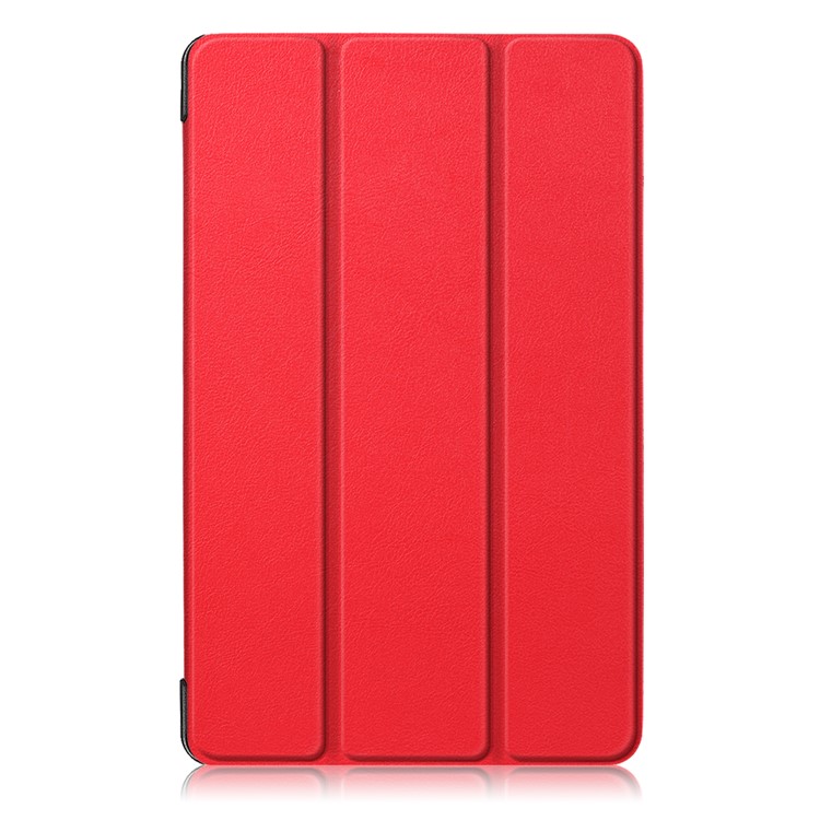 PU Leather Protection Cover Case with Tri-fold Stand for Samsung Galaxy Tab A 8.0 (2019) with S Pen P200 P205 - Red-2