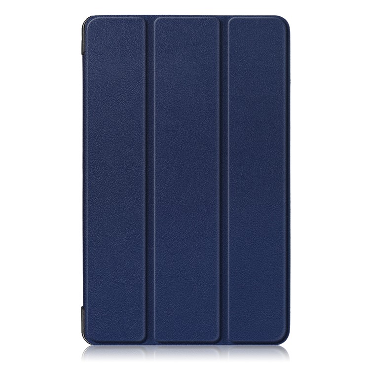 PU Leather Protection Cover Case with Tri-fold Stand for Samsung Galaxy Tab A 8.0 (2019) with S Pen P200 P205 - Dark Blue-2