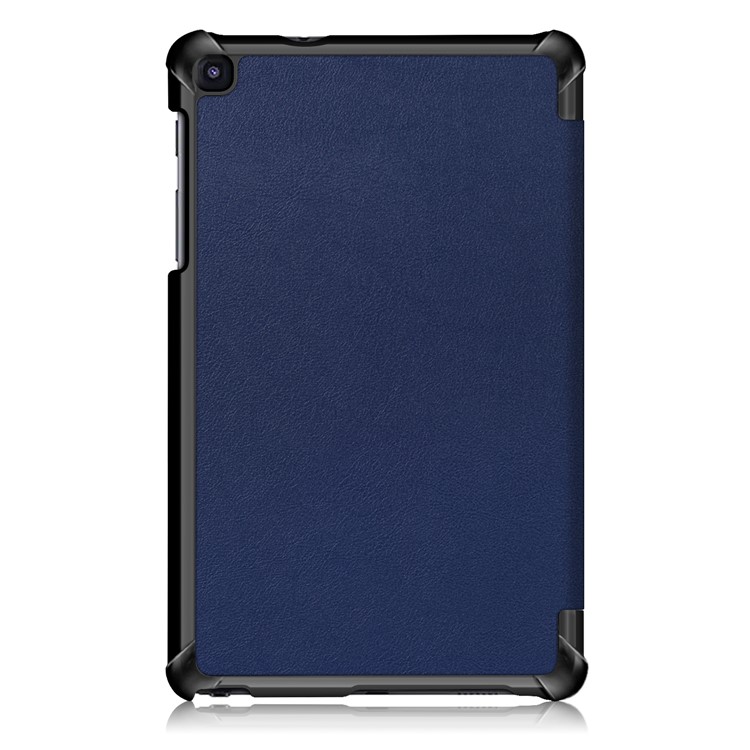 PU Leather Protection Cover Case with Tri-fold Stand for Samsung Galaxy Tab A 8.0 (2019) with S Pen P200 P205 - Dark Blue-3