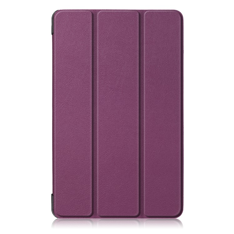 PU Leather Protection Cover Case with Tri-fold Stand for Samsung Galaxy Tab A 8.0 (2019) with S Pen P200 P205 - Purple-2