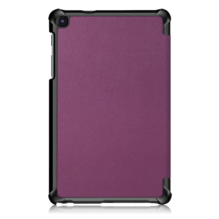 PU Leather Protection Cover Case with Tri-fold Stand for Samsung Galaxy Tab A 8.0 (2019) with S Pen P200 P205 - Purple-3