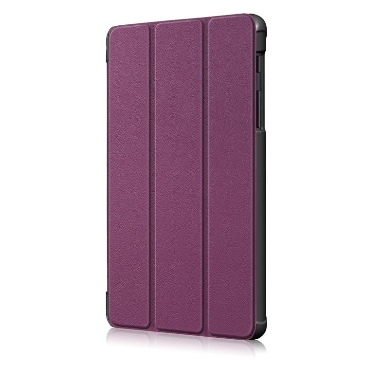 PU Leather Protection Cover Case with Tri-fold Stand for Samsung Galaxy Tab A 8.0 (2019) with S Pen P200 P205 - Purple-4