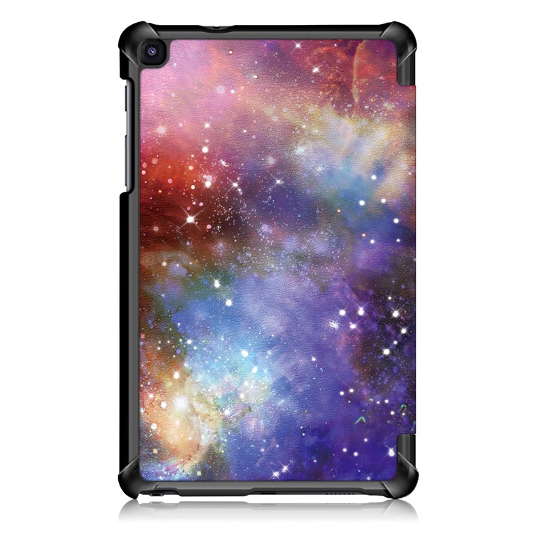 Pattern Printing Tri-fold Stand PU Leather Cover for Samsung Galaxy Tab A 8 (2019) SM-P200/P205 - Universe-3