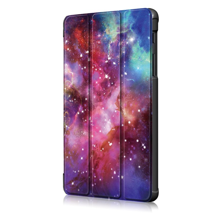 Pattern Printing Tri-fold Stand PU Leather Cover for Samsung Galaxy Tab A 8 (2019) SM-P200/P205 - Universe-4