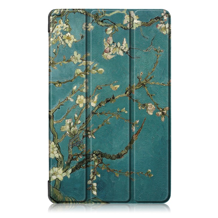 Pattern Printing Tri-fold Stand PU Leather Cover for Samsung Galaxy Tab A 8.0 (2019) with S Pen P200 P205 - Wintersweet-2