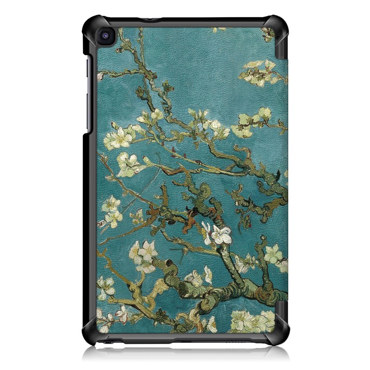Pattern Printing Tri-fold Stand PU Leather Cover for Samsung Galaxy Tab A 8.0 (2019) with S Pen P200 P205 - Wintersweet-3
