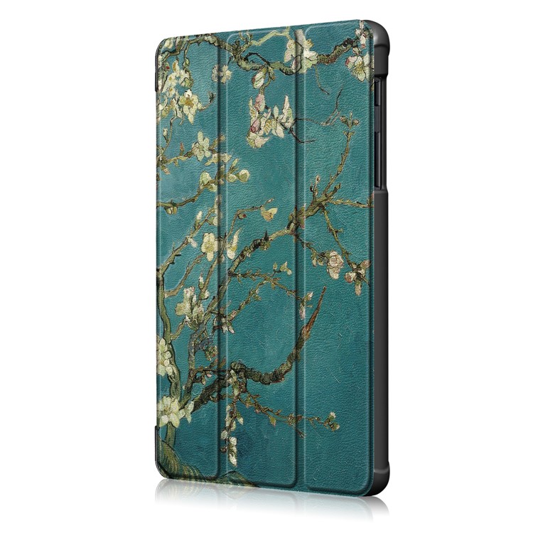 Pattern Printing Tri-fold Stand PU Leather Cover for Samsung Galaxy Tab A 8.0 (2019) with S Pen P200 P205 - Wintersweet-4