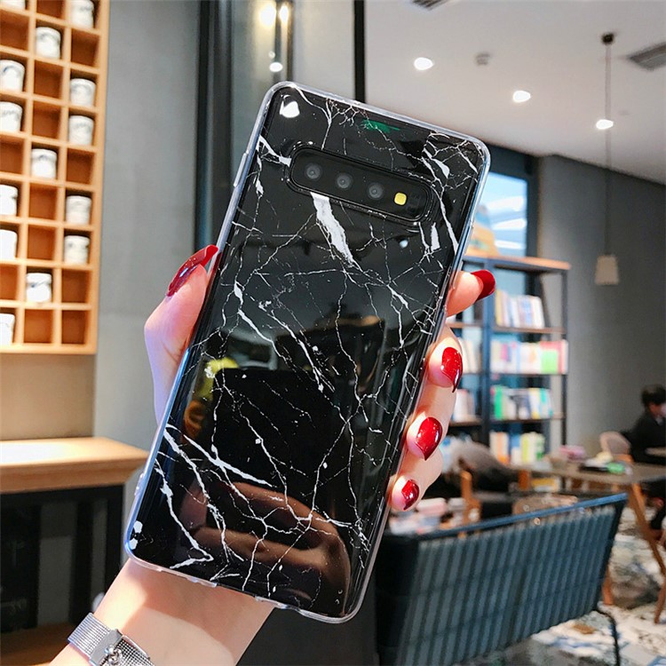 Marble Pattern IMD Glossy TPU Case for Samsung Galaxy S10 - Style B-1