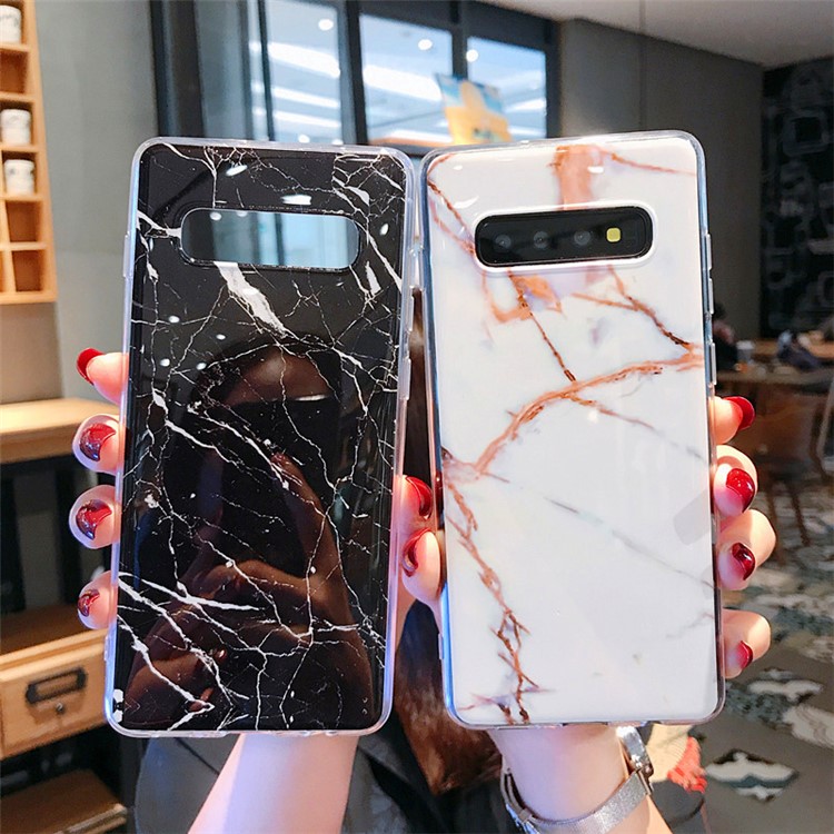 Marble Pattern IMD Glossy TPU Case for Samsung Galaxy S10 - Style B-2