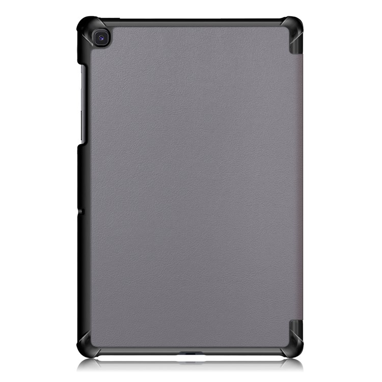 Caso Inteligente de Couro PU Com Suporte de Três Dobras Estáveis ​​para o Samsung Galaxy Tab S5e SM-T720/SM-T725 - Cinza