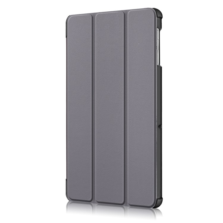 PU Leder Smart Case Mit Stabilem Dreifachem Stand Für Samsung Galaxy Tab S5e SM-T720/SM-T725 - Grau