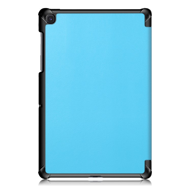 PU Leather Smart Case with Tri-fold Stand for Samsung Galaxy Tab S5e SM-T720/SM-T725 - Sky Blue-3