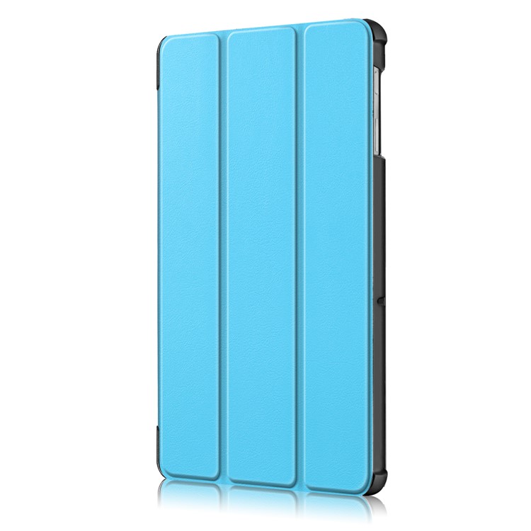 Custodia in Pelle PU Con Supporto Per Tri-folter Stabile Per Samsung Galaxy Tab S5e SM-T720/SM-T725 - Cielo Blu-4