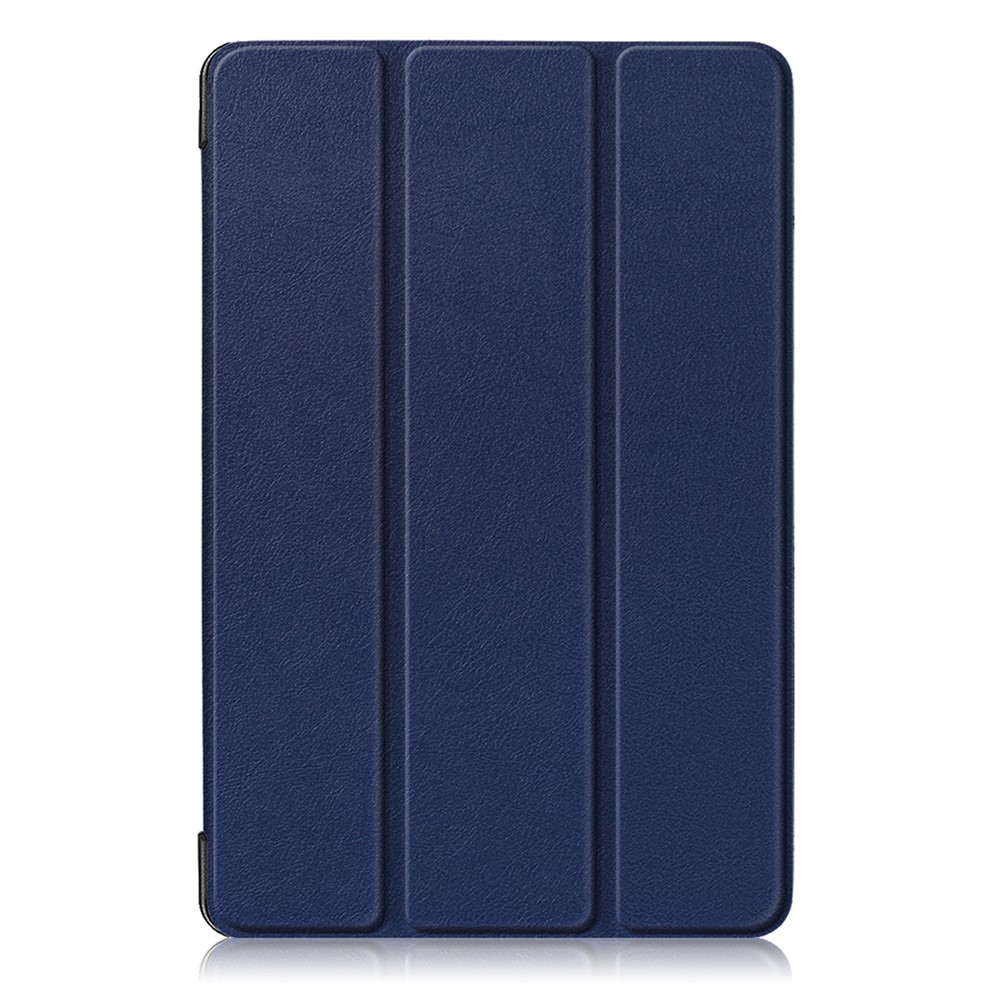 PU Leather Smart Case with Tri-fold Stand for Samsung Galaxy Tab S5e SM-T720/SM-T725 - Dark Blue-2