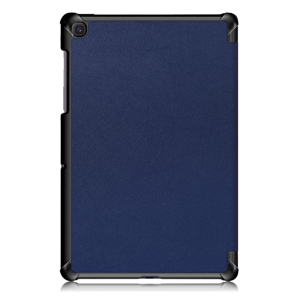 PU Leather Smart Case with Tri-fold Stand for Samsung Galaxy Tab S5e SM-T720/SM-T725 - Dark Blue-3