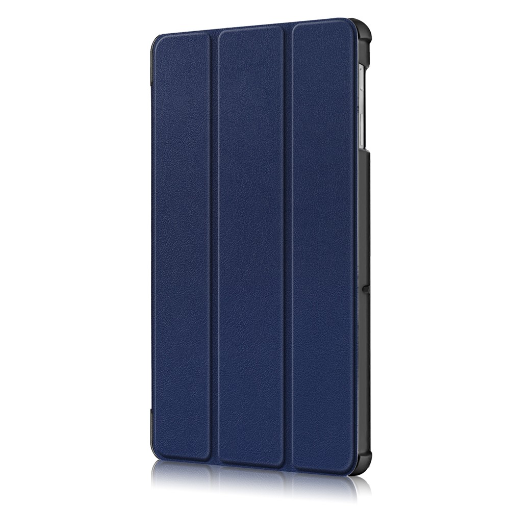 PU Leather Smart Case with Tri-fold Stand for Samsung Galaxy Tab S5e SM-T720/SM-T725 - Dark Blue-4